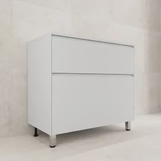 Тумба под раковину напольная Style Line Лима ЛС-00002460 90 см белый матовый